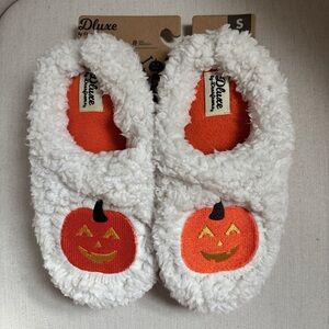 Dluxe by Dearfoams Pumpkin Slide Slippers